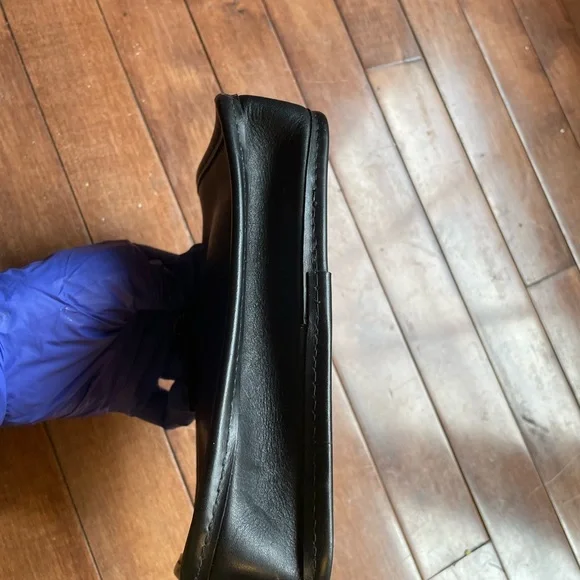 Vintage Coach Black Leather Cosmetics Bag - Picture 3 of 6